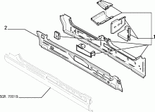 70003/00 КУЗОВ, РАМЫ (ЦЕНТРАЛЬНАЯ ЧАСТЬ) 