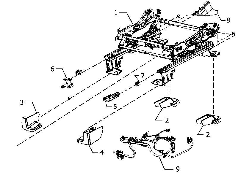 70601-080 FRONT SEAT, DRIVER SIDE