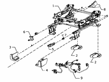 70601-080 FRONT SEAT, DRIVER SIDE