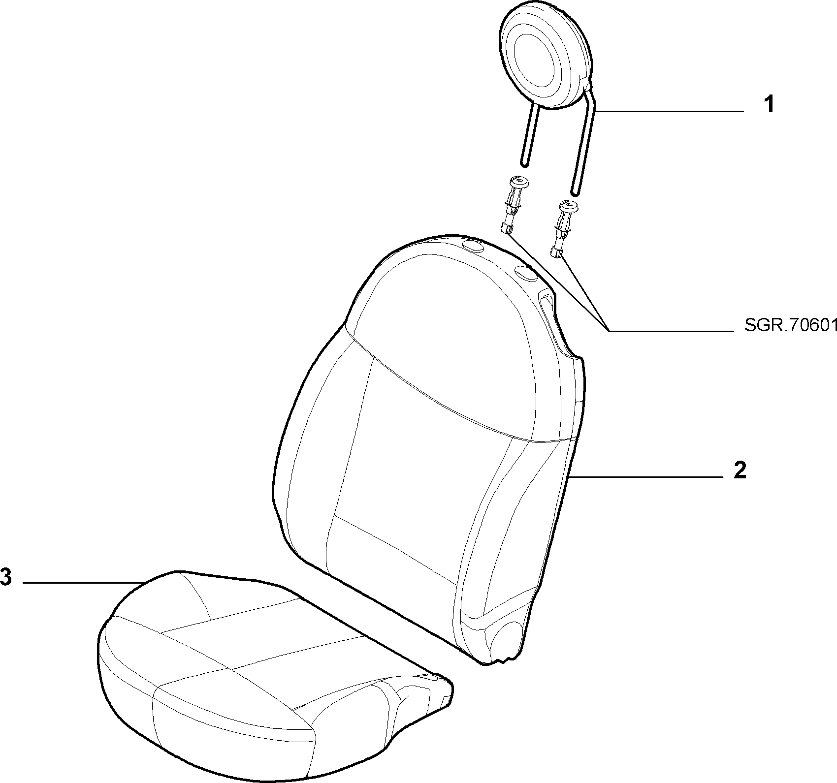 70606/03 ЧЕХЛЫ ДЛЯ ПЕРЕДНИХ СИДЕНИЙ