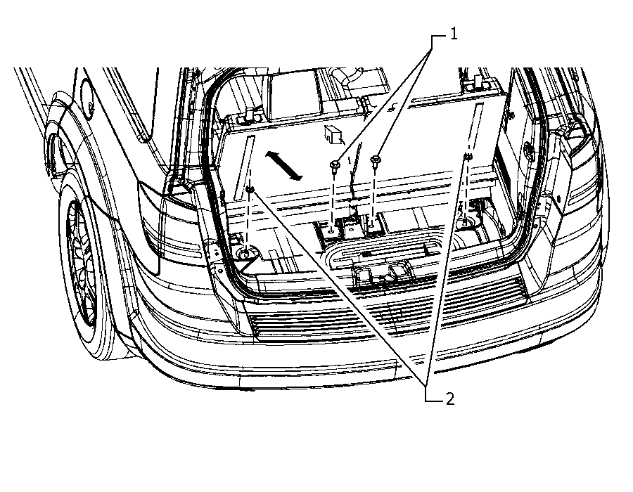 70620-030 THIRD ROW SEAT FASTENINGS