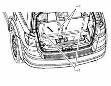 70620-030 THIRD ROW SEAT FASTENINGS