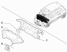 70522-010 BONNET AND ENGINE PADDING AND INSULATION