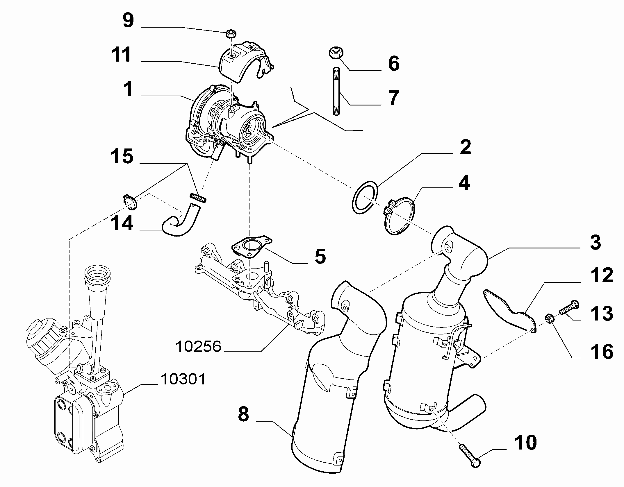 10252-010 TURBOCOMPRESSOR AND PRECATALYSER