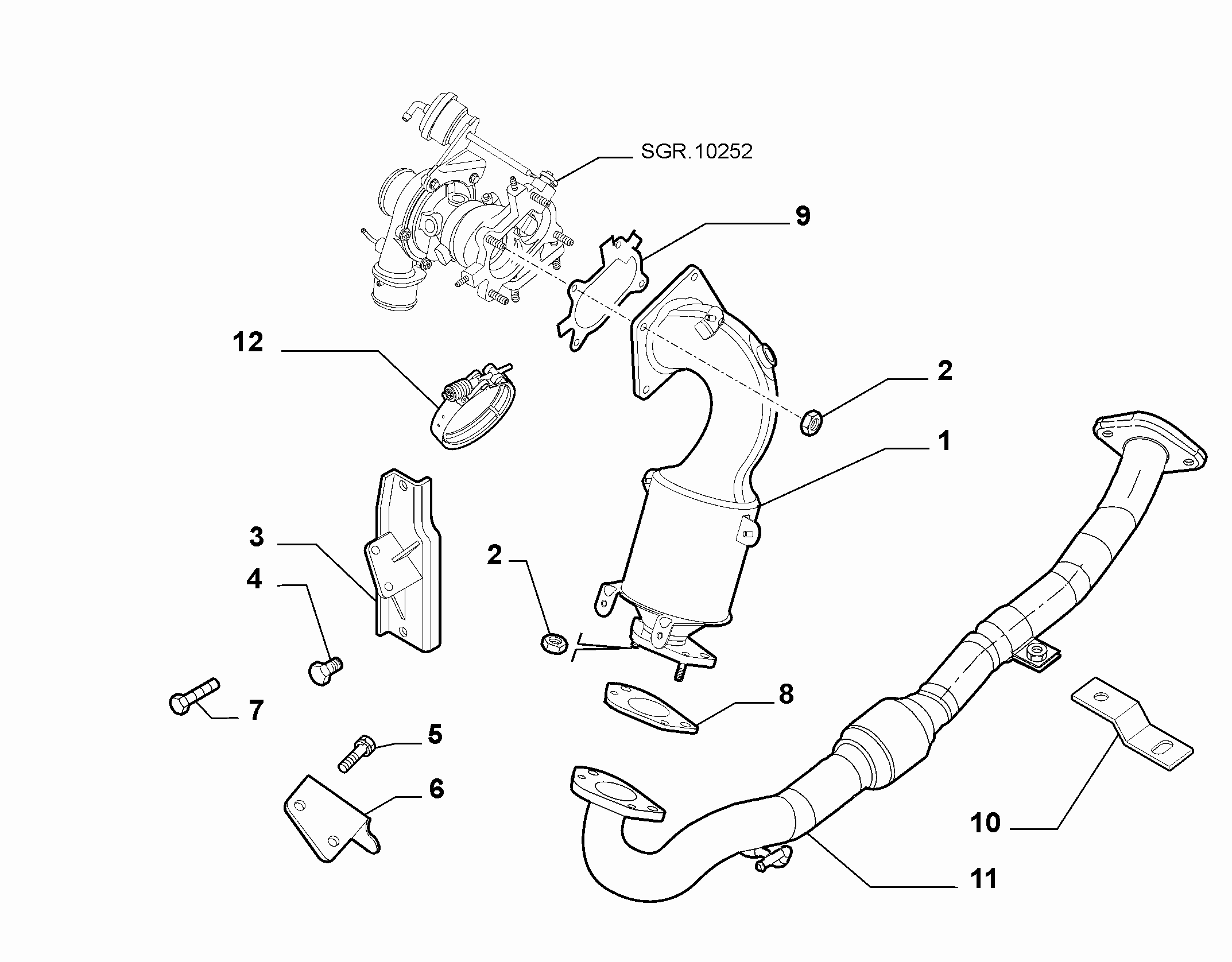10258-010 FRONT PIPING