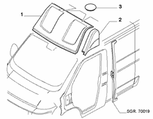 70018-020 ROOF FOR COMMERCIAL VEHICLES
