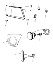 55401-010 FRONT HEADLIGHT