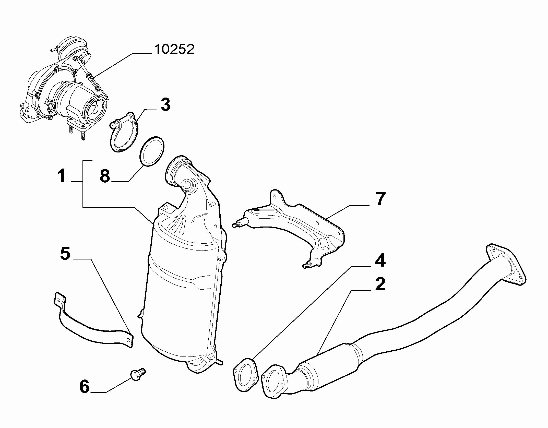 10258-010 FRONT PIPING
