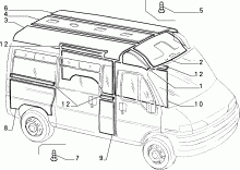 70524/03 ОТДЕЛКА САЛОНА (ВНУТРЕННИЕ ПАНЕЛИ)