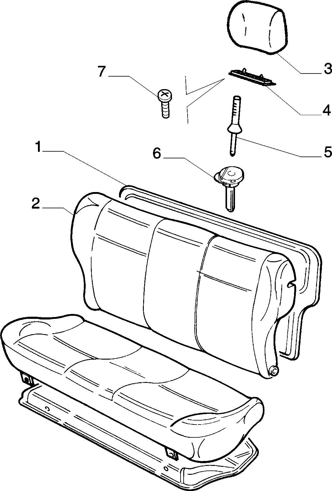 70613/04 REAR SEAT