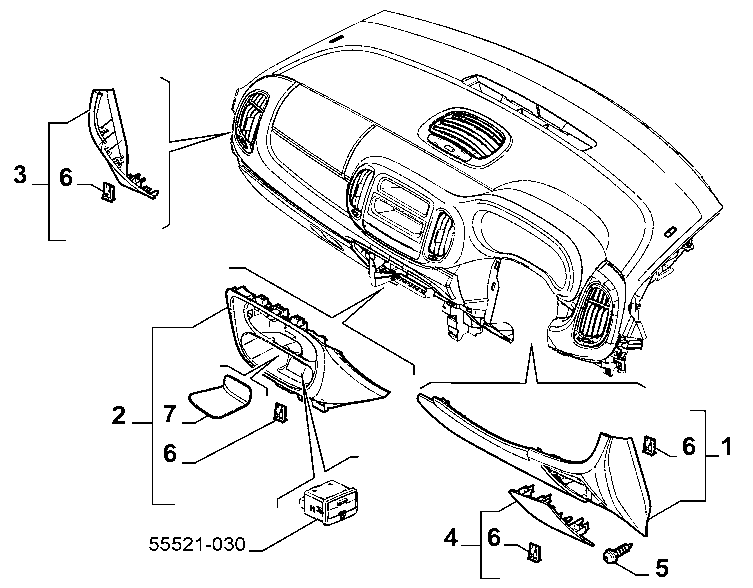70502-050 BOOT LID COVERS