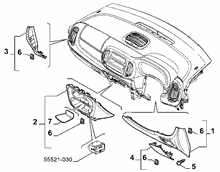 70502-050 BOOT LID COVERS
