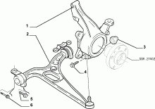 44301/00 ПЕРЕДНЯЯ ПОДВЕСКА 