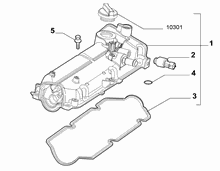 10101-030 CYLINDER HEAD AND GASKET COVERS