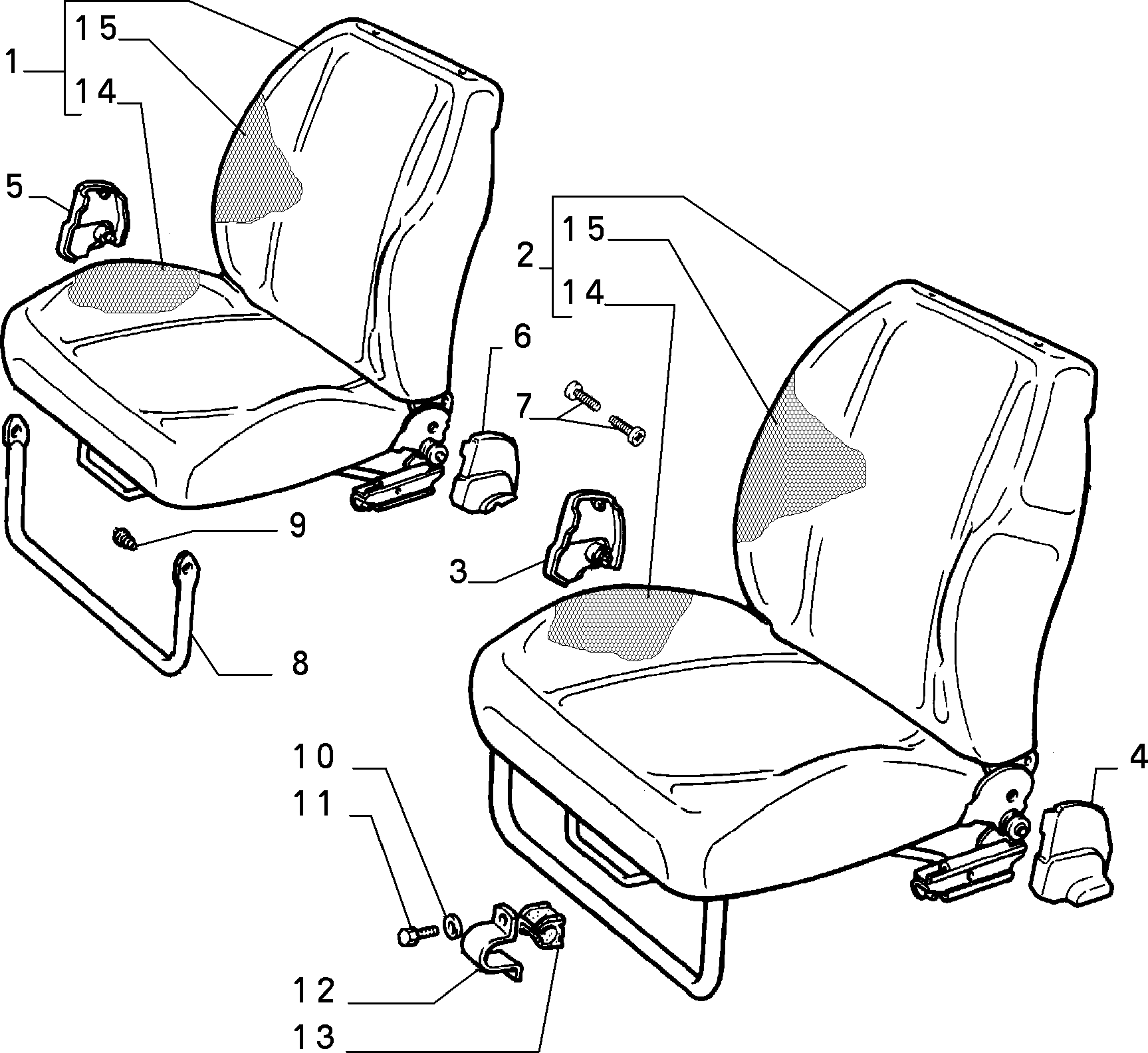 70601/01 ПЕРЕДНИЕ СИДЕНЬЯ