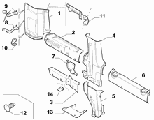 70523-110 REAR COVERS, LOWER SIDE