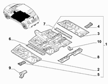 70006-010 CENTRAL FLOOR PANEL