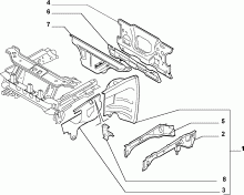 70002/02 КУЗОВ, РАМЫ (ПЕРЕДНЯЯ ЧАСТЬ)