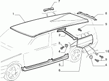 70020/01 КУЗОВ, ОБЛИЦОВКИ (ЗАДНЯЯ ЧАСТЬ)