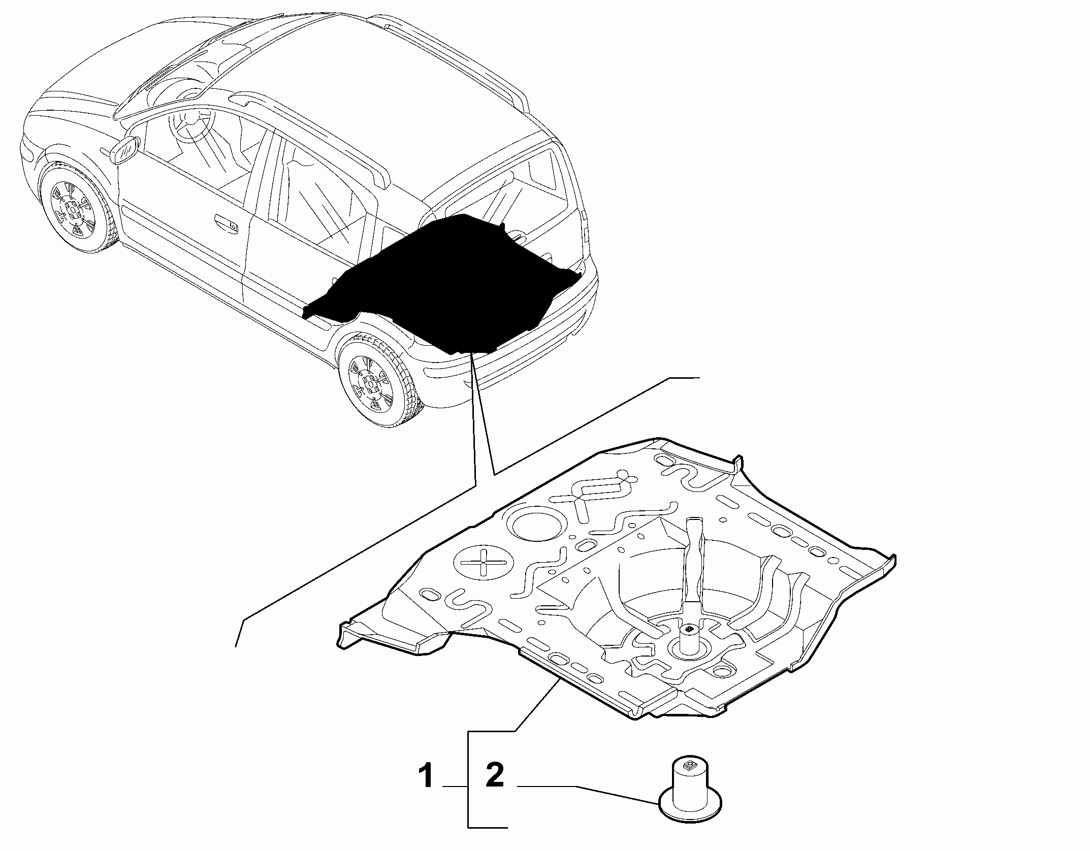 70006-020 REAR FLOOR PANEL