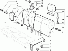 70613/00 REAR SEAT