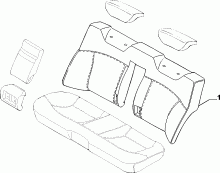 70615/00 REAR SEAT LINING