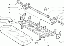 70613/00 REAR SEAT 