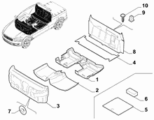 70522-020 PASSENGER COMPARTMENT INSULATION AND PADDING
