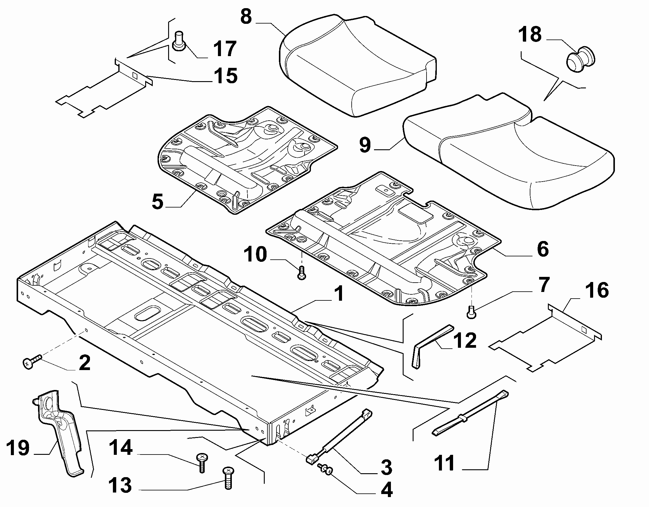 70613/02 REAR SEAT