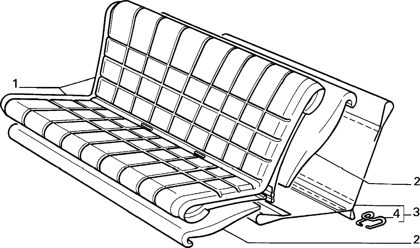 70615/00 REAR SEAT LINING