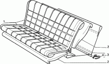 70615/00 REAR SEAT LINING