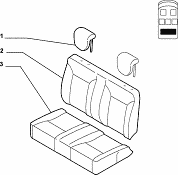 70615/03 REAR SEAT LINING