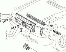 70722/00 РЕШЕТКА РАДИАТОРА 