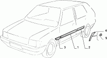 70712/00 НАРУЖНЫЕ НАКЛАДКИ И УПЛОТНИТЕЛИ 