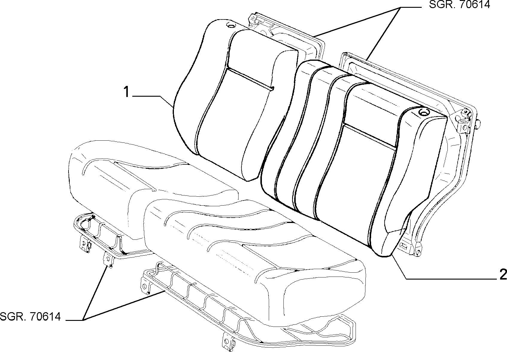 70615/03 REAR SEAT LINING