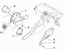 70504-040 COVERS  -  BEZELS - AIR DIFFUSER