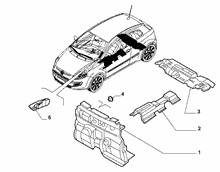 70522-020 PASSENGER COMPARTMENT INSULATION AND PADDING