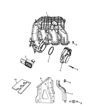10255-010 INTAKE MANIFOLD AND BUTTERFLY CLIPS