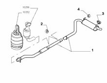 10258-030 REAR AND CENTRAL PIPES