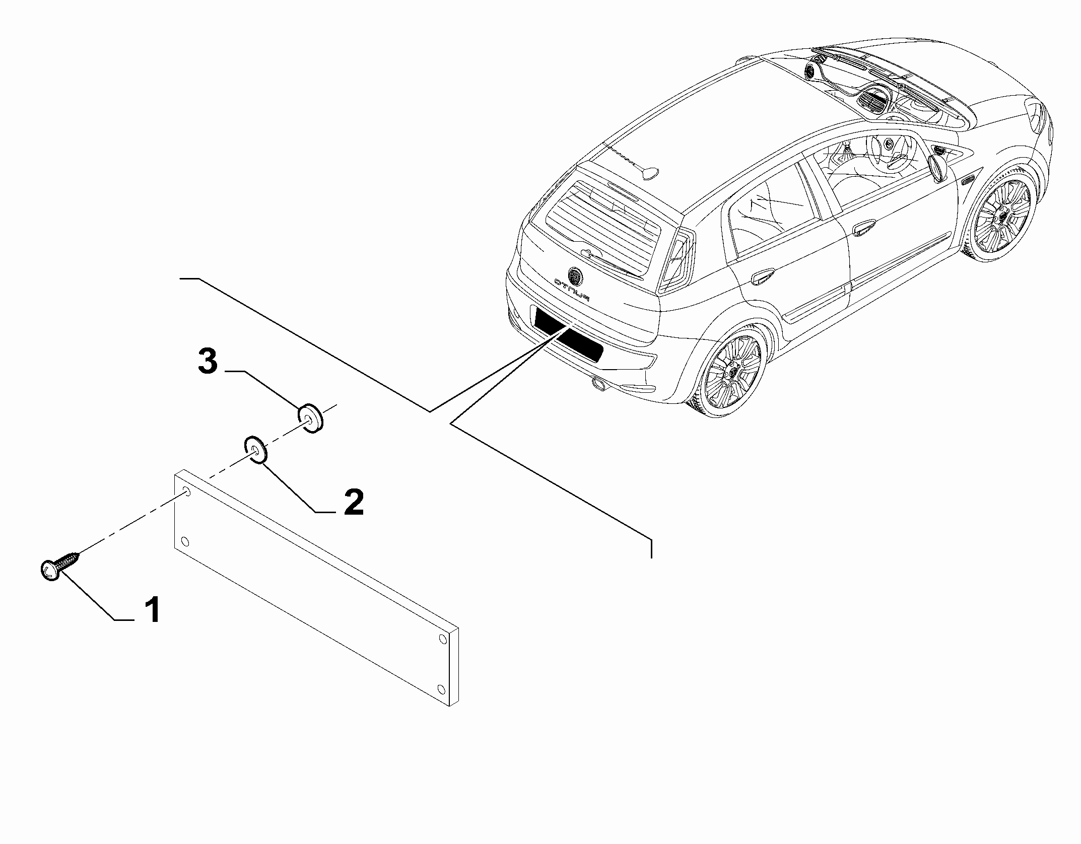 70727-040 REAR PLATE CLAMPS