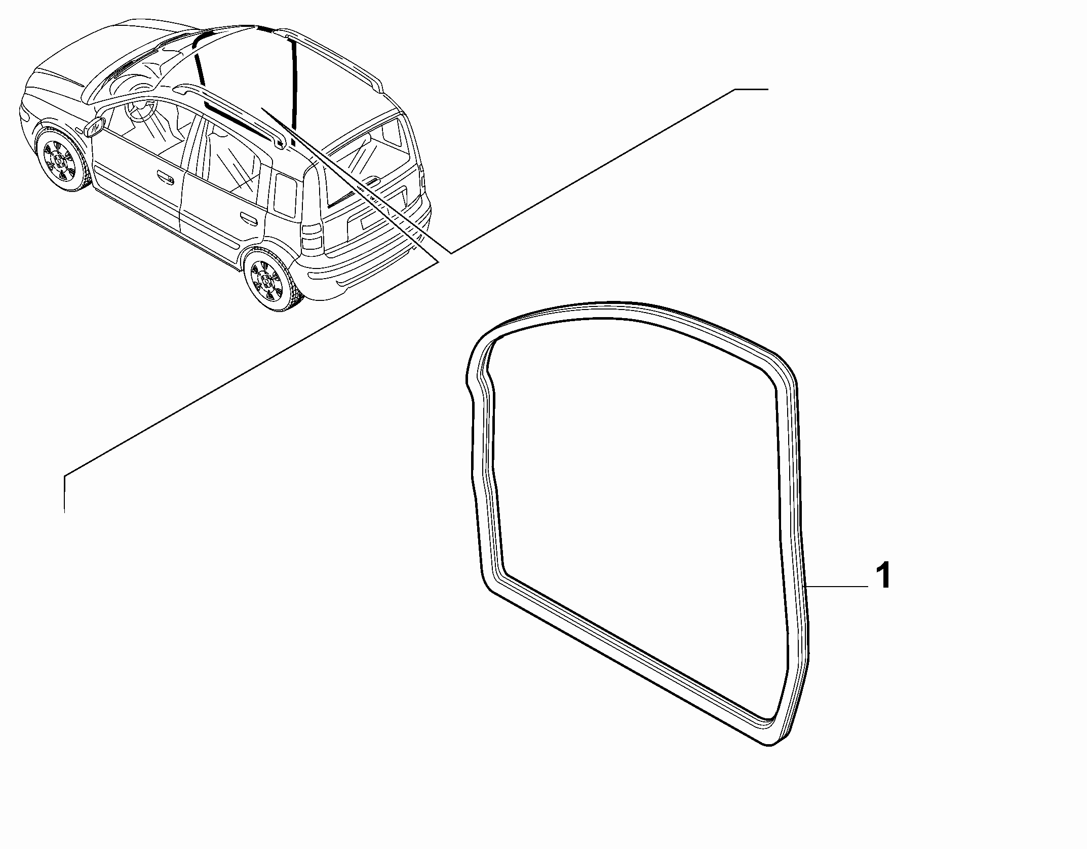 70129-080 FRONT DOOR RING GASKET
