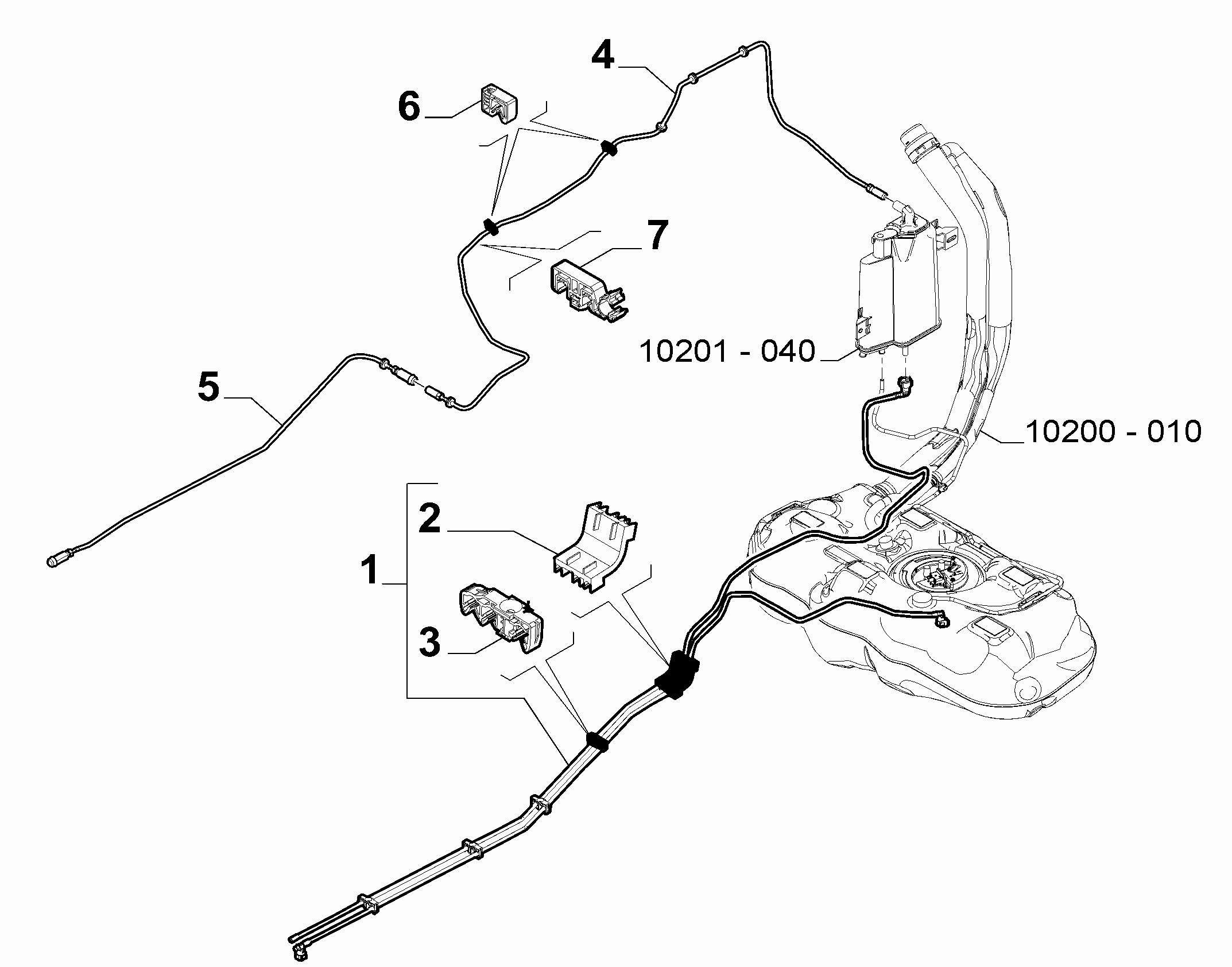 10201-020 UNDERSIDE FUEL PIPES