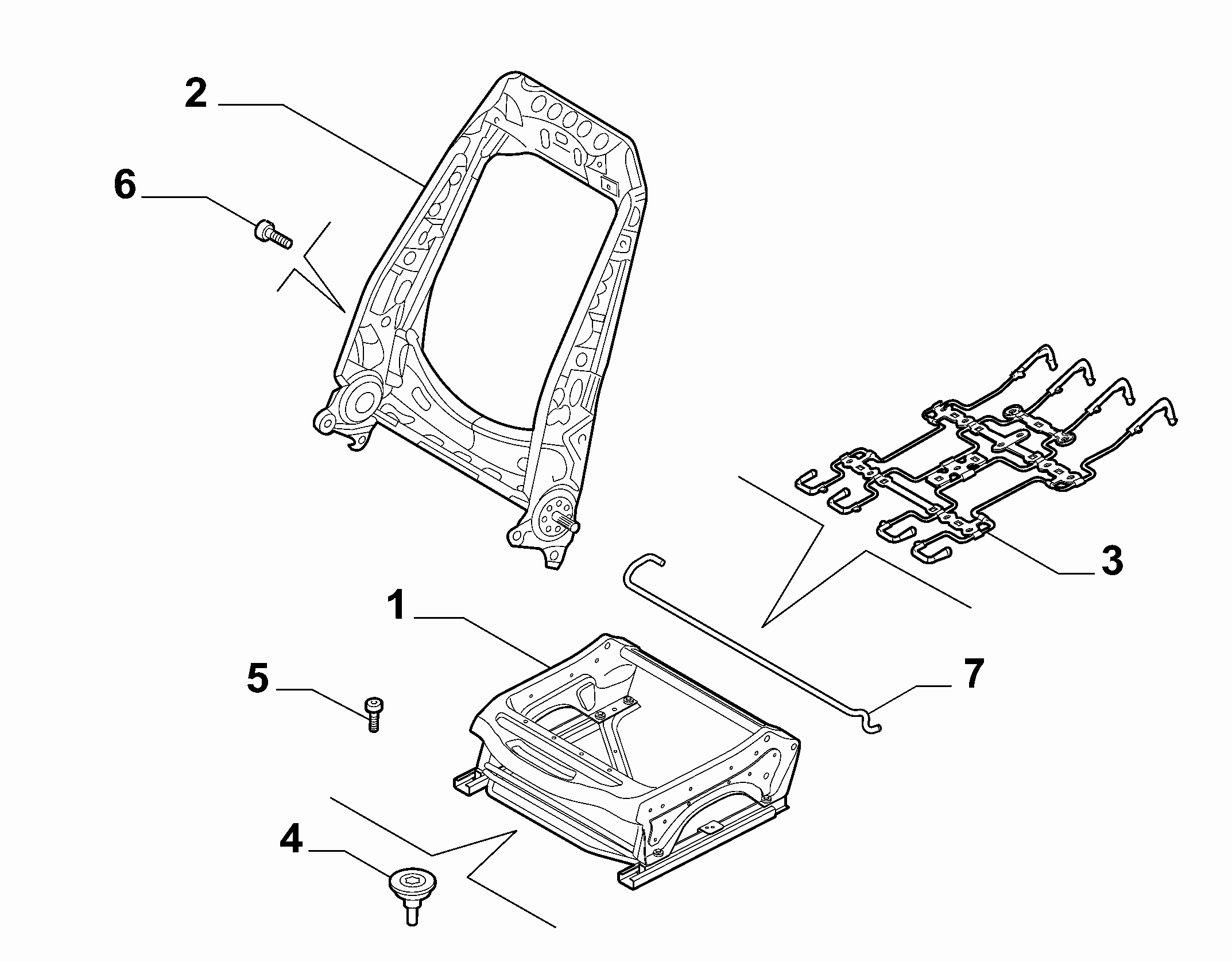 70601-020 FRONT SEAT FRAME