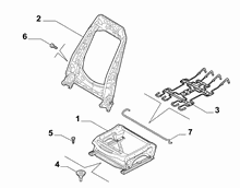 70601-020 FRONT SEAT FRAME
