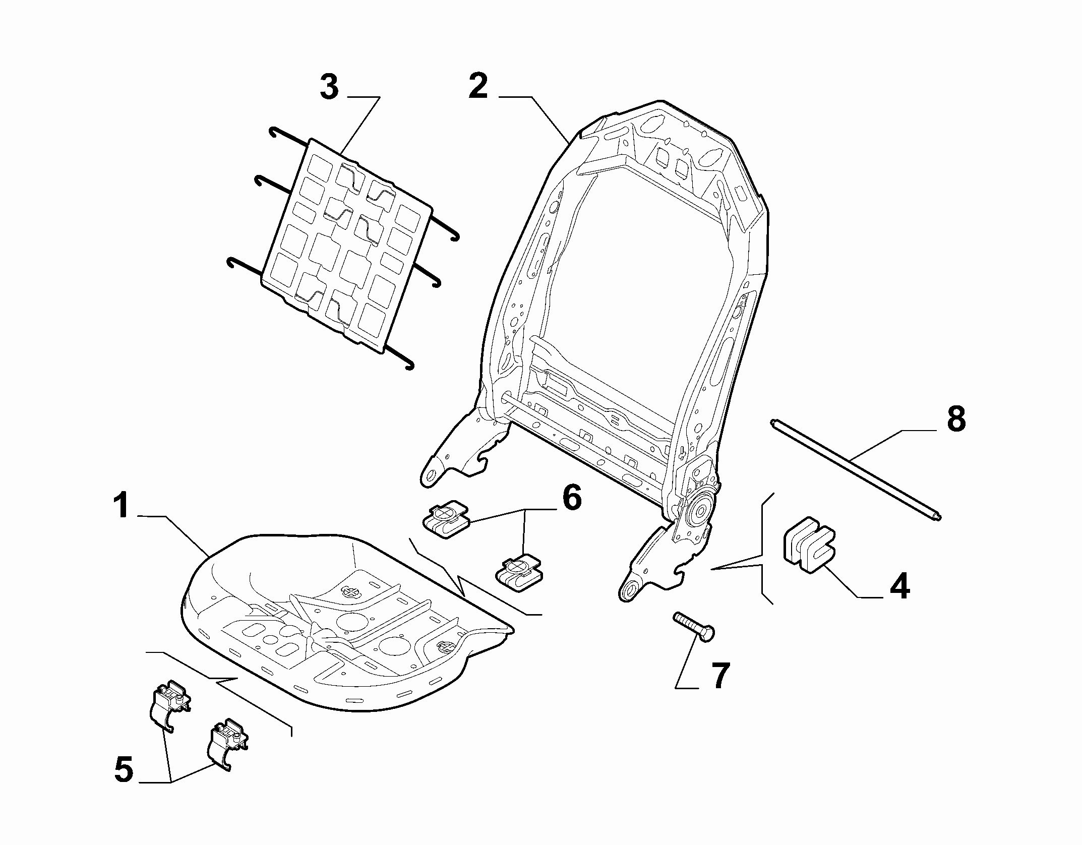70601-020 FRONT SEAT FRAME