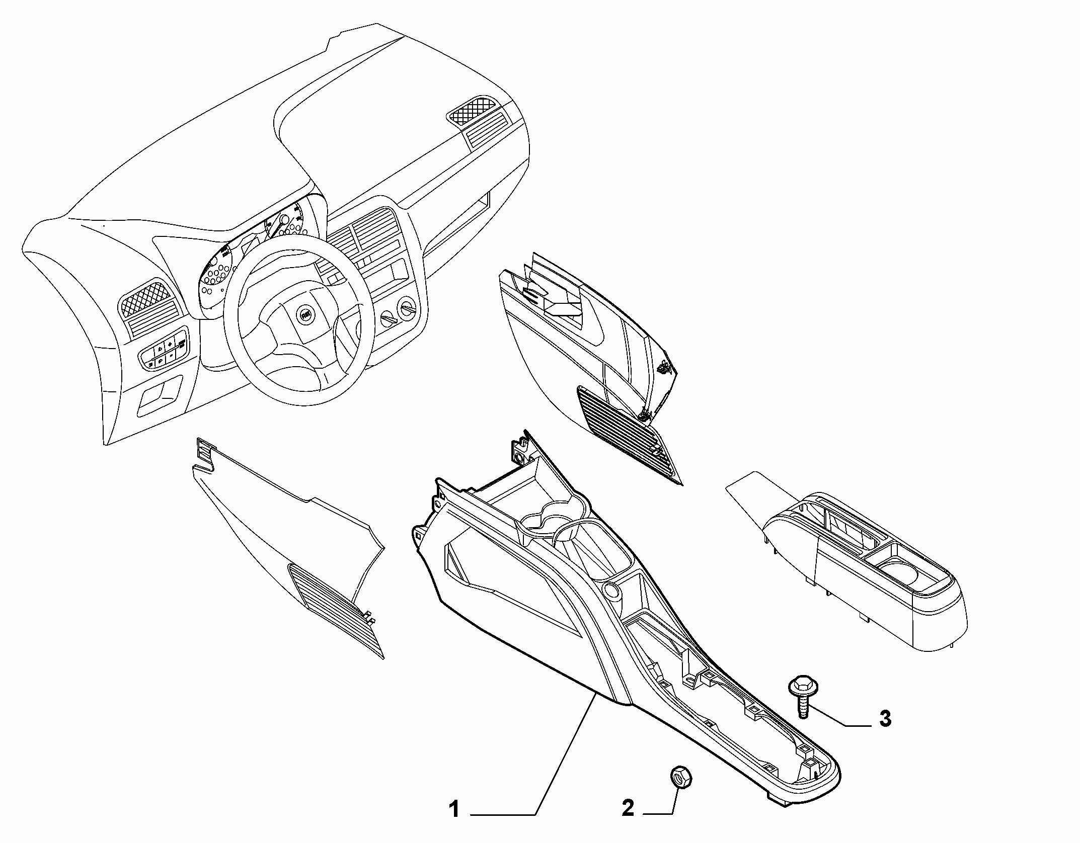 70504-010 SHAFT TUNNEL CONSOLE