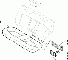 70615/00 REAR SEAT LINING 