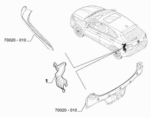 70020-020 SEAT HANDLE LIGHT