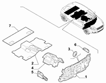 70522-020 PASSENGER COMPARTMENT INSULATION AND PADDING