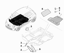 70521-030 PASSENGER COMPARTMENT MAT FASTENERS AND ACCESSORIES